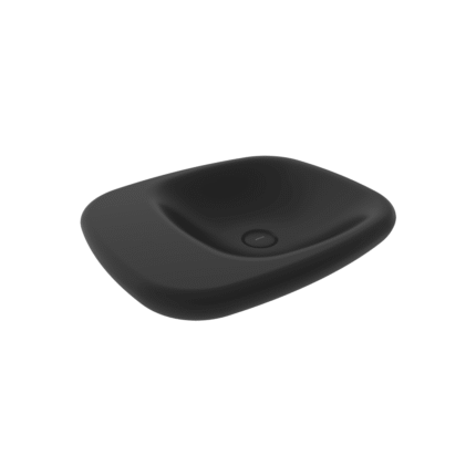 Bocchi Fenice Çanak Lavabo 54 cm Deliksiz Mat Siyah - 1489-004-0125 - Çanak Lavabo