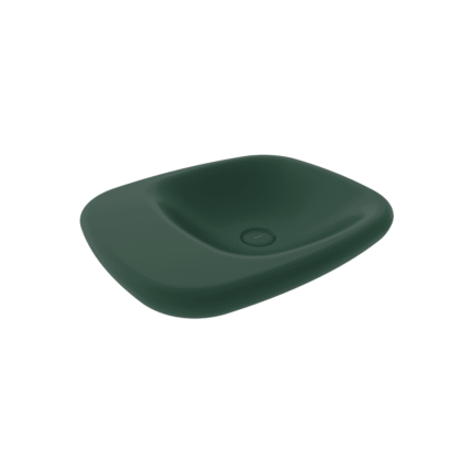Bocchi Fenice Çanak Lavabo 54 cm Deliksiz Mat Yeşil - 1489-027-0125 - Çanak Lavabo