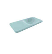 Bocchi Fenice Etajerli Lavabo 90 cm Deliksiz Mat Buz Mavisi - 1490-029-0125 - Etajerli Lavabo