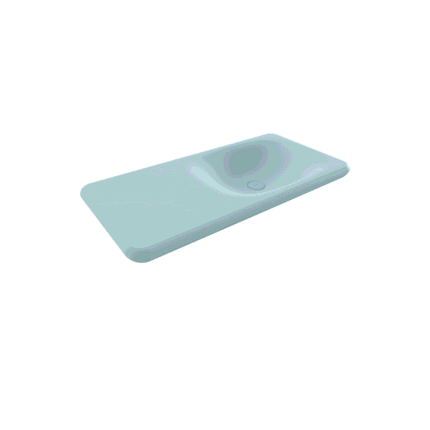 Bocchi Fenice Etajerli Lavabo 90 cm Deliksiz Mat Buz Mavisi - 1490-029-0125 - Etajerli Lavabo