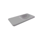 Bocchi Fenice Etajerli Lavabo 90 cm Deliksiz Mat Gri - 1490-006-0125 - Etajerli Lavabo