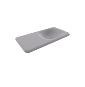 Bocchi Fenice Etajerli Lavabo 90 cm Deliksiz Mat Gri - 1490-006-0125 - Etajerli Lavabo