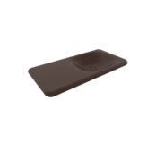 Bocchi Fenice Etajerli Lavabo 90 cm Deliksiz Mat Kahve