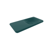 Bocchi Fenice Etajerli Lavabo 90 cm Deliksiz Mat Petrol Mavisi - 1490-071-0125 - Etajerli Lavabo