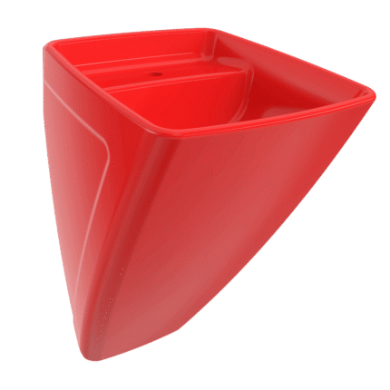 Bocchi Firenze Asma Monoblok Lavabo Parlak Kırmızı