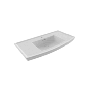 Bocchi Lavita Lavabo 100 cm Mat Beyaz - 1168-002-0126 - Etajerli Lavabo