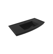 Bocchi Lavita Lavabo 100 cm Parlak Siyah - 1168-005-0126 - Etajerli Lavabo