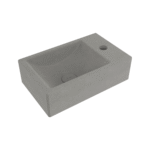 Bocchi Milano Dar Sağ Lavabo 37 cm Mat Beton