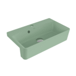 Bocchi Milano Dar Yarım Tezgah Lavabo 50X30 cm Mat Mint Yeşil - 1543-033-0126 - Yarım Tezgah Lavabo