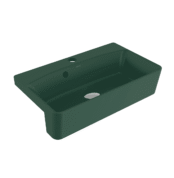 Bocchi Milano Dar Yarım Tezgah Lavabo 50X30 cm Mat Yeşil - 1543-027-0126 - Yarım Tezgah Lavabo