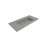 Bocchi Milano Etajerli Lavabo 100 cm Üç Delikli Mat Beton - 1105-069-0127 - Etajerli Lavabo