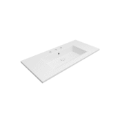 Bocchi Milano Etajerli Lavabo 100 cm Üç Delikli Mat Beyaz - 1105-002-0127 - Etajerli Lavabo
