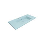 Bocchi Milano Etajerli Lavabo 100 cm Üç Delikli Mat Buz Mavi - 1105-029-0127 - Etajerli Lavabo