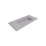 Bocchi Milano Etajerli Lavabo 100 cm Üç Delikli Mat Gri - 1105-006-0127 - Etajerli Lavabo