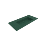 Bocchi Milano Etajerli Lavabo 100 cm Üç Delikli Mat Yeşil - 1105-027-0127 - Etajerli Lavabo