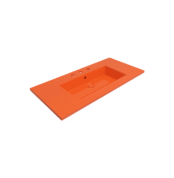 Bocchi Milano Etajerli Lavabo 100 cm Üç Delikli Parlak Turuncu - 1105-012-0127 - Etajerli Lavabo