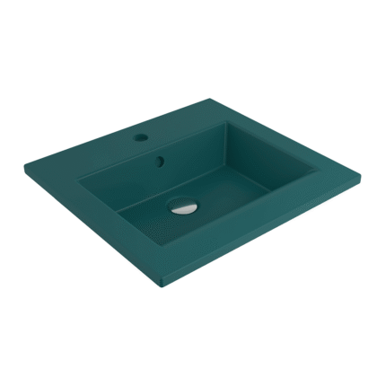 Bocchi Milano Etajerli Lavabo 50 cm - Mat Perol Mavisi - 1643-071-0126 - Etajerli Lavabo