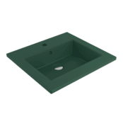 Bocchi Milano Etajerli Lavabo 50 cm - Mat Yeşil - 1643-027-0126 - Etajerli Lavabo