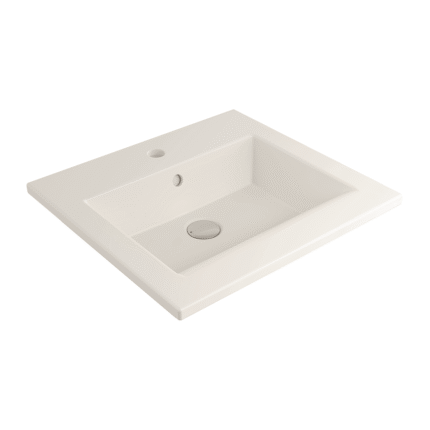 Bocchi Milano Etajerli Lavabo 50 cm - Parlak Bisküvi - 1643-014-0126 - Etajerli Lavabo
