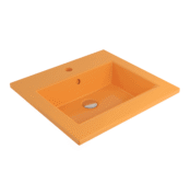 Bocchi Milano Etajerli Lavabo 50 cm - Parlak Mandalina Sarısı - 1643-021-0126 - Etajerli Lavabo