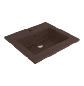Bocchi Milano Etajerli Lavabo 50 cm - Mat Kahve
