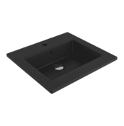 Bocchi Milano Etajerli Lavabo 50 cm - Mat Siyah