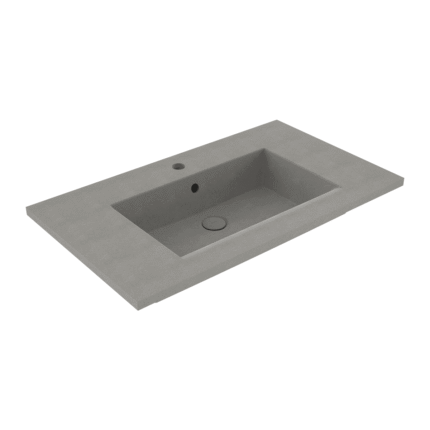 Bocchi Milano Etajerli Lavabo 80 cm Mat Beton - 1113-069-0126 - Etajerli Lavabo