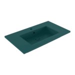 Bocchi Milano Etajerli Lavabo 80 cm Mat Petrol Mavisi - 1113-071-0126 - Etajerli Lavabo