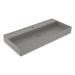 Bocchi Milano Lavabo 100 cm Mat Beton - 1378-069-0126 - Tezgah Üstü Lavabo