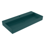 Bocchi Milano Lavabo 100 cm Mat Petrol Mavisi - 1378-071-0126 - Tezgah Üstü Lavabo