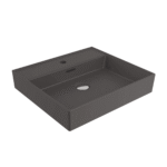 Bocchi Milano Lavabo 50 cm - Mat Antrasit - 1644-020-0126 - Tezgah Üstü Lavabo
