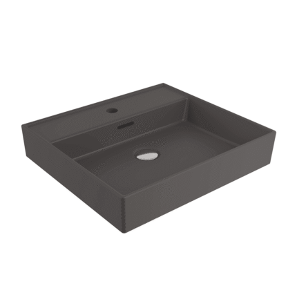 Bocchi Milano Lavabo 50 cm - Mat Antrasit - 1644-020-0126 - Tezgah Üstü Lavabo