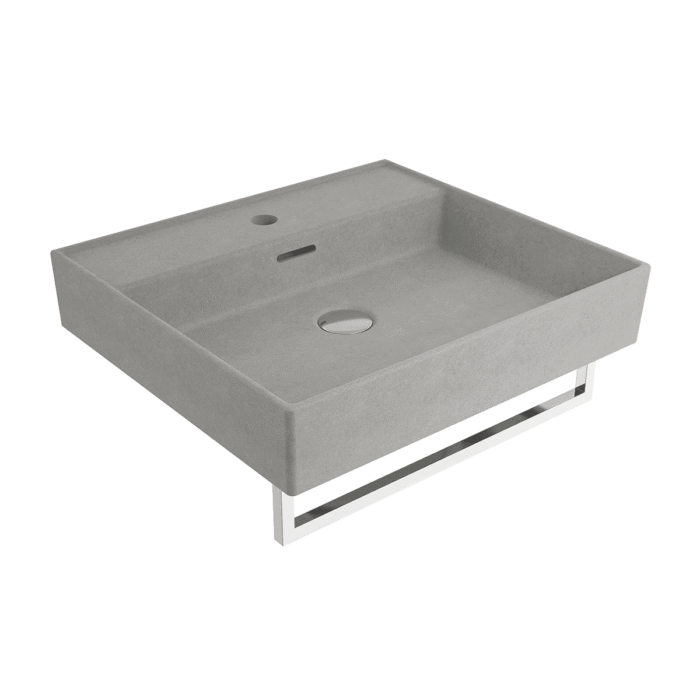 Bocchi Milano Lavabo 50 cm - Mat Beton - 1644-069-0126 - Tezgah Üstü Lavabo - 1