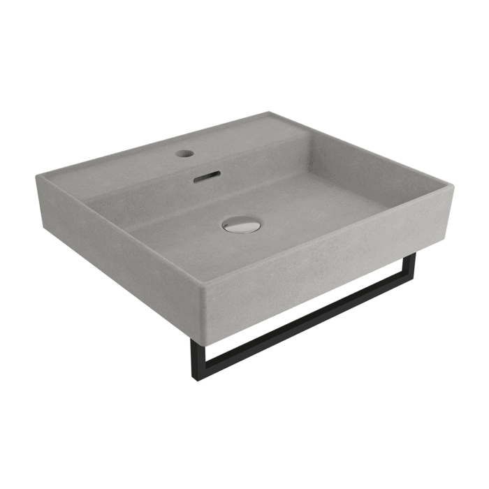 Bocchi Milano Lavabo 50 cm - Mat Beton - 1644-069-0126 - Tezgah Üstü Lavabo - 2