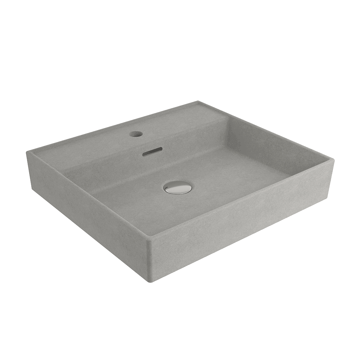 Bocchi Milano Lavabo 50 cm - Mat Beton Bocchi Milano Lavabo 50 cm - Mat Beton - 1644-069-0126 - Tezgah Üstü Lavabo