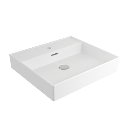 Bocchi Milano Lavabo 50 cm - Mat Beyaz - 1644-002-0126 - Tezgah Üstü Lavabo