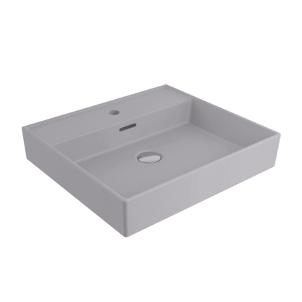 Bocchi Milano Lavabo 50 cm - Mat Gri - 1644-006-0126 - Tezgah Üstü Lavabo