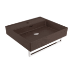 Bocchi Milano Lavabo 50 cm - Mat Kahve - 1644-025-0126 - Tezgah Üstü Lavabo - 1