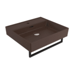 Bocchi Milano Lavabo 50 cm - Mat Kahve - 1644-025-0126 - Tezgah Üstü Lavabo - 2