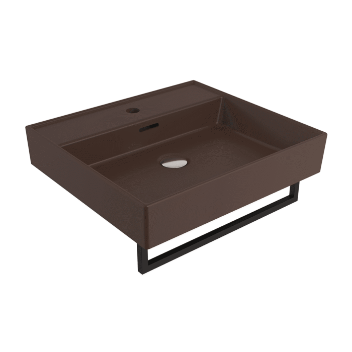 Bocchi Milano Lavabo 50 cm - Mat Kahve - 1644-025-0126 - Tezgah Üstü Lavabo - 2
