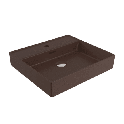 Bocchi Milano Lavabo 50 cm - Mat Kahve - 1644-025-0126 - Tezgah Üstü Lavabo