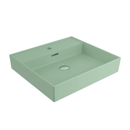 Bocchi Milano Lavabo 50 cm - Mat Mint Yeşil - 1644-033-0126 - Tezgah Üstü Lavabo