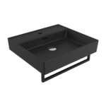 Bocchi Milano Lavabo 50 cm - Mat Siyah - 1644-004-0126 - Tezgah Üstü Lavabo - 2