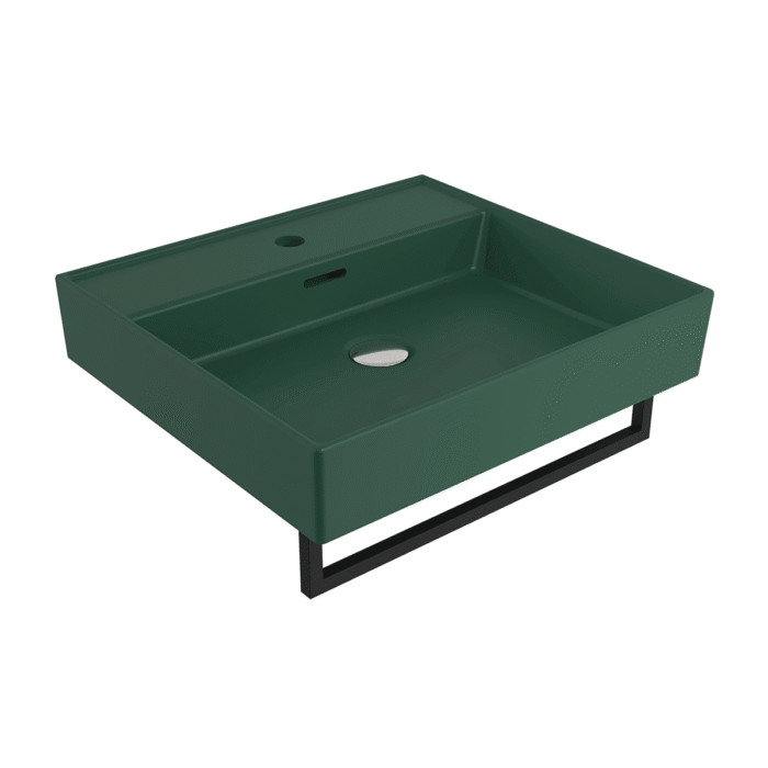 Bocchi Milano Lavabo 50 cm - Mat Yeşil - 1644-027-0126 - Tezgah Üstü Lavabo - 2