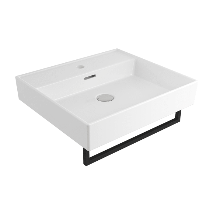 Bocchi Milano Lavabo 50 cm - Parlak Beyaz - 1644-001-0126 - Tezgah Üstü Lavabo - 1