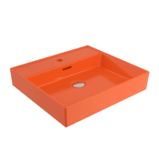 Bocchi Milano Lavabo 50 cm - Parlak Turuncu - 1644-012-0126 - Tezgah Üstü Lavabo