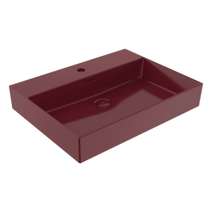 Bocchi Milano Lavabo 60 cm Parlak Burgonya Bordosu - 1376-072-0126 - Çanak Lavabo