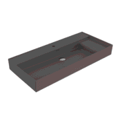 Bocchi Milano Sağdan Etejerli Lavabo 100 cm Mat Antrasit - 1538-020-0126 - Etajerli Lavabo