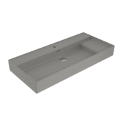 Bocchi Milano Sağdan Etejerli Lavabo 100 cm Mat Beton - 1538-069-0126 - Etajerli Lavabo