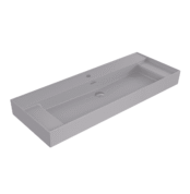Bocchi Milano Sağdan Etejerli Lavabo 120 cm Mat Gri - 1539-006-0126 - Etajerli Lavabo